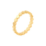 Hexagonal Bead Band Ring