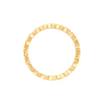 Hexagonal Bead Band Ring
