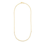 Round Ascending Diamond Necklace (1tcw)