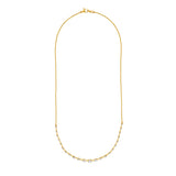 Round Ascending Diamond Necklace (1tcw)