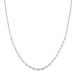 Round Ascending Diamond Necklace (1tcw)