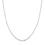 Round Ascending Diamond Necklace (1tcw)