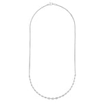 Round Ascending Diamond Necklace (1tcw)