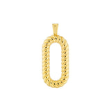 Oval Twisted Pendant