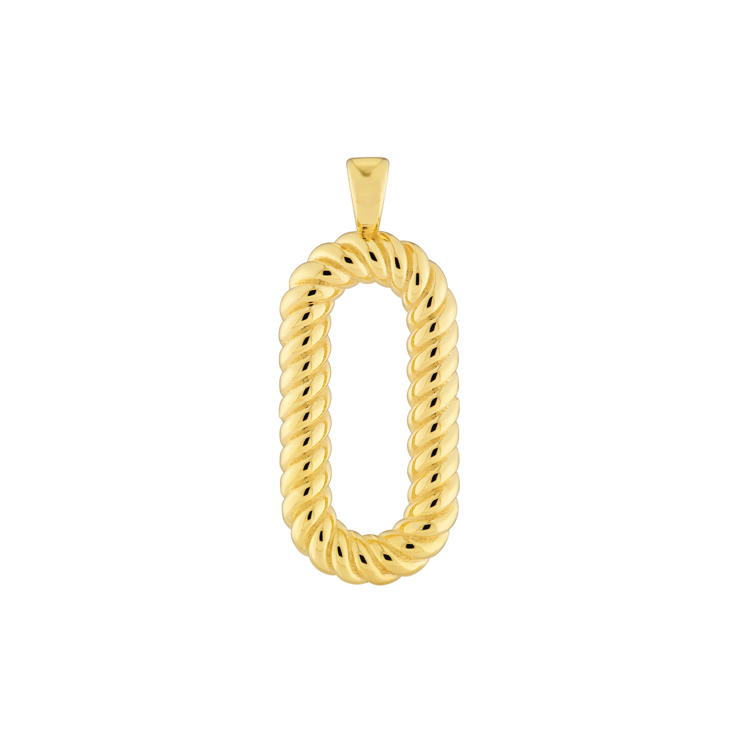Oval Twisted Pendant