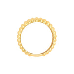 Ribbed Wide Band Ring