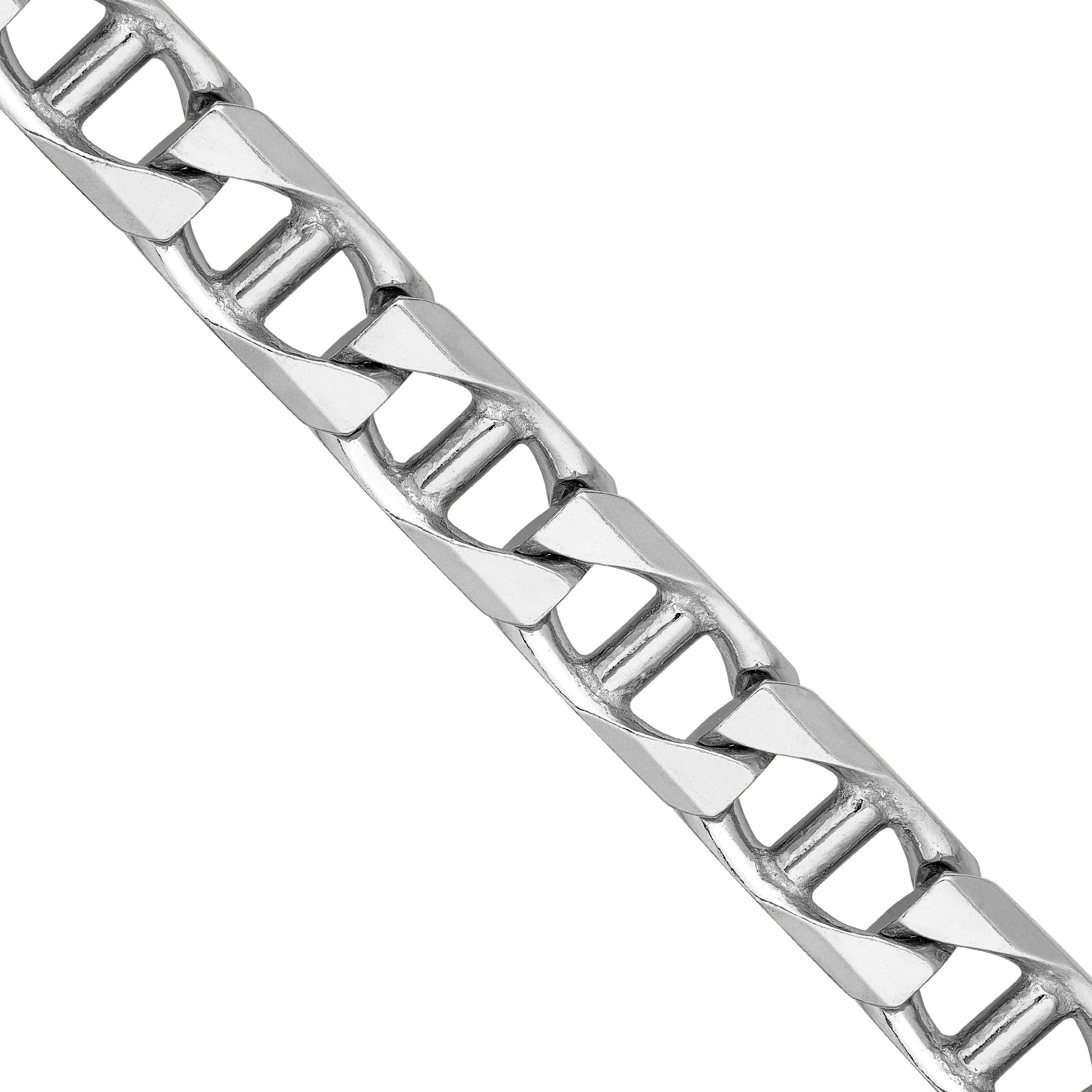7.30mm Sterling Silver D/C Mariner Chain