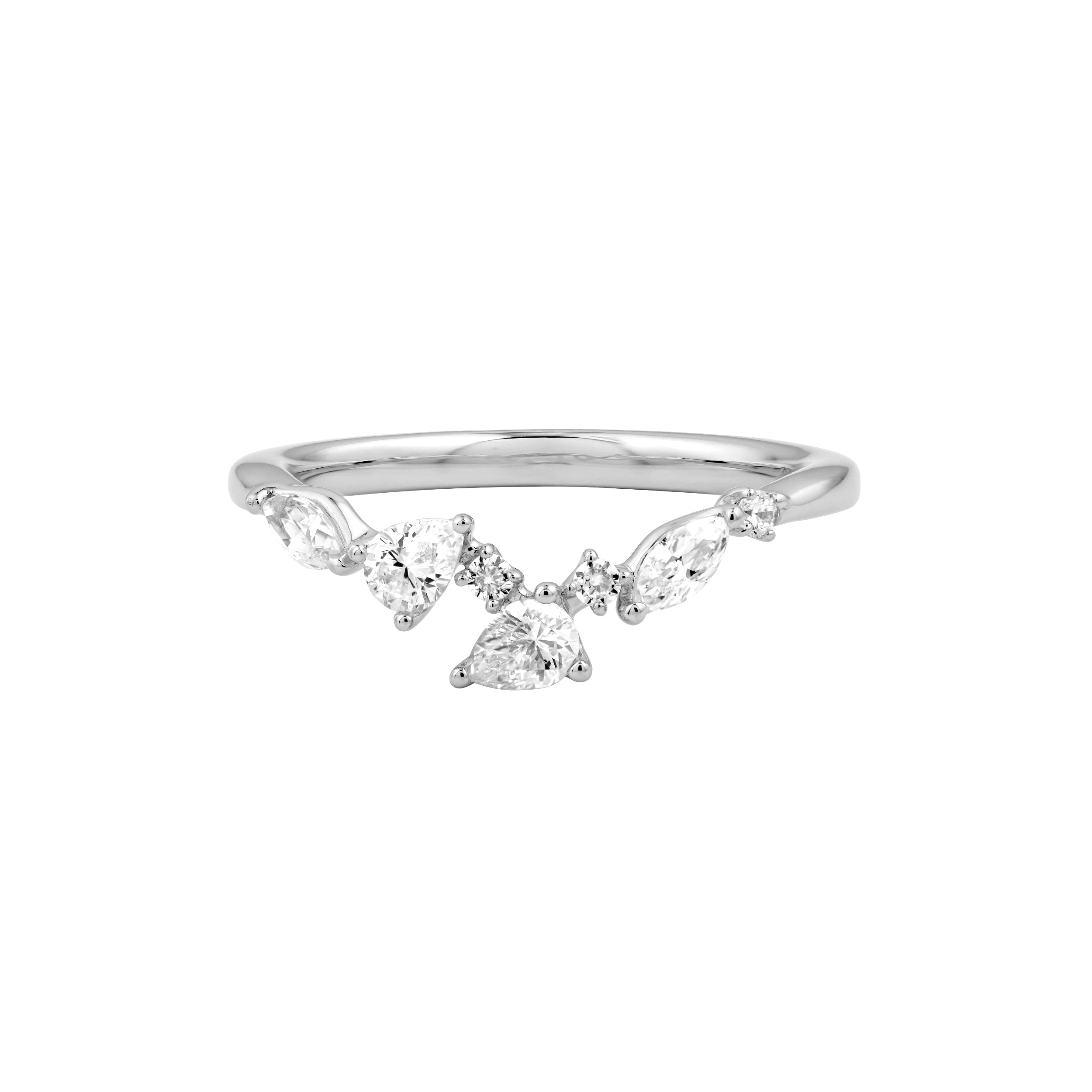 Round Diamond Blossom Band