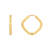 15mm Square Hoop Earrings