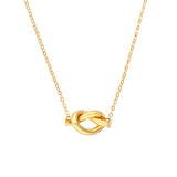 2mm Tube Love Knot Necklace