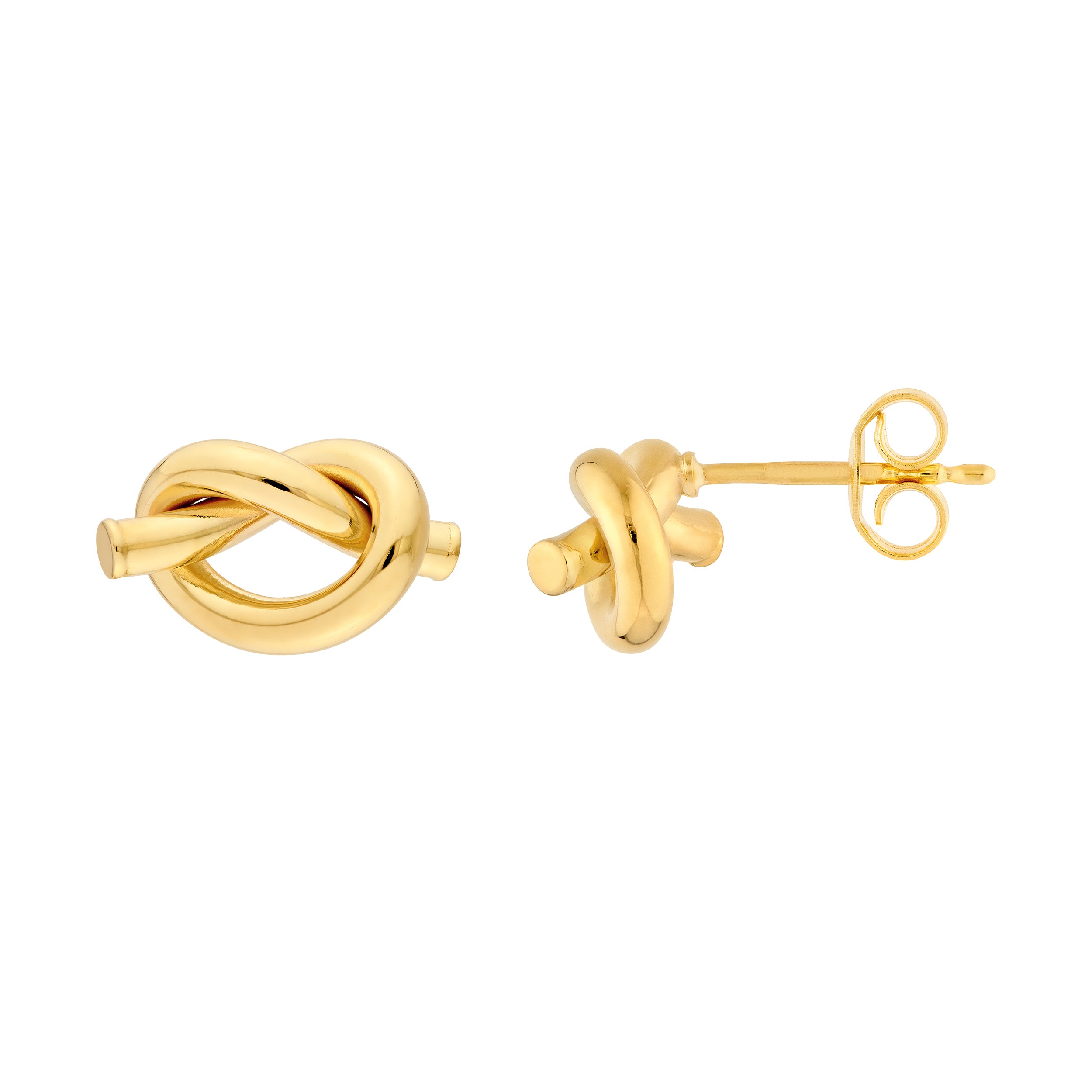 2mm Tube Love Knot Earrings