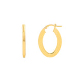 Marquise Rectangular Hoop Earrings