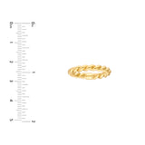 Double Twist Polished Tube Ring