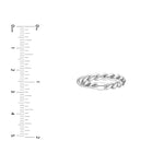Double Twist Polished Tube Ring
