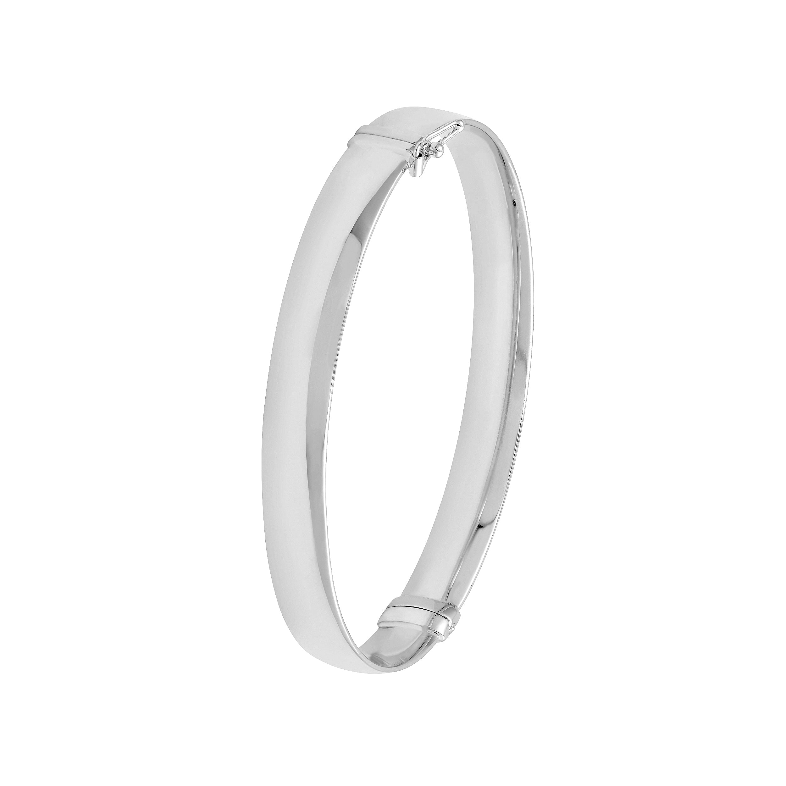 8mm Flat Oval Tube Bangle