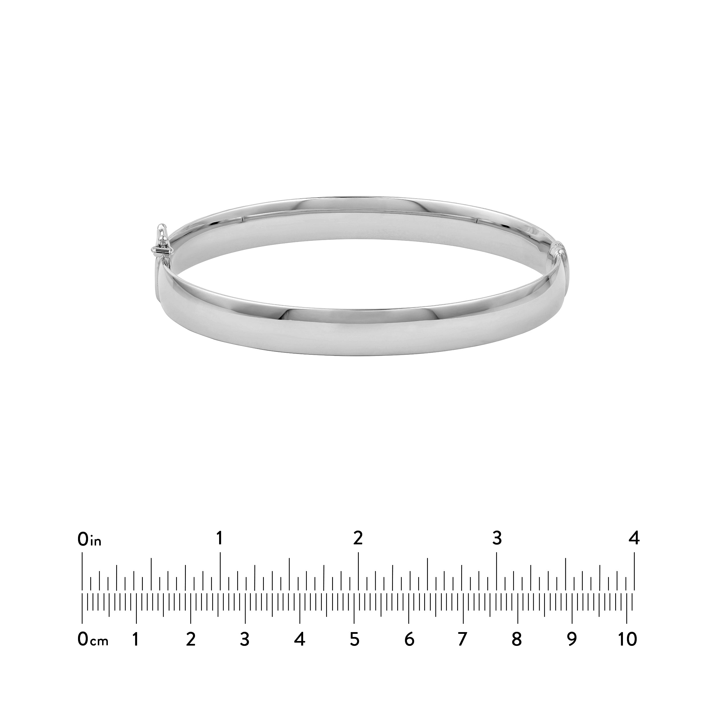 8mm Flat Oval Tube Bangle