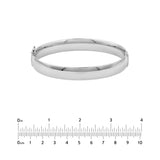 10mm Flat Oval Tube Bangle