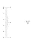 5/8tcw Diamond Trio Stud Earrings