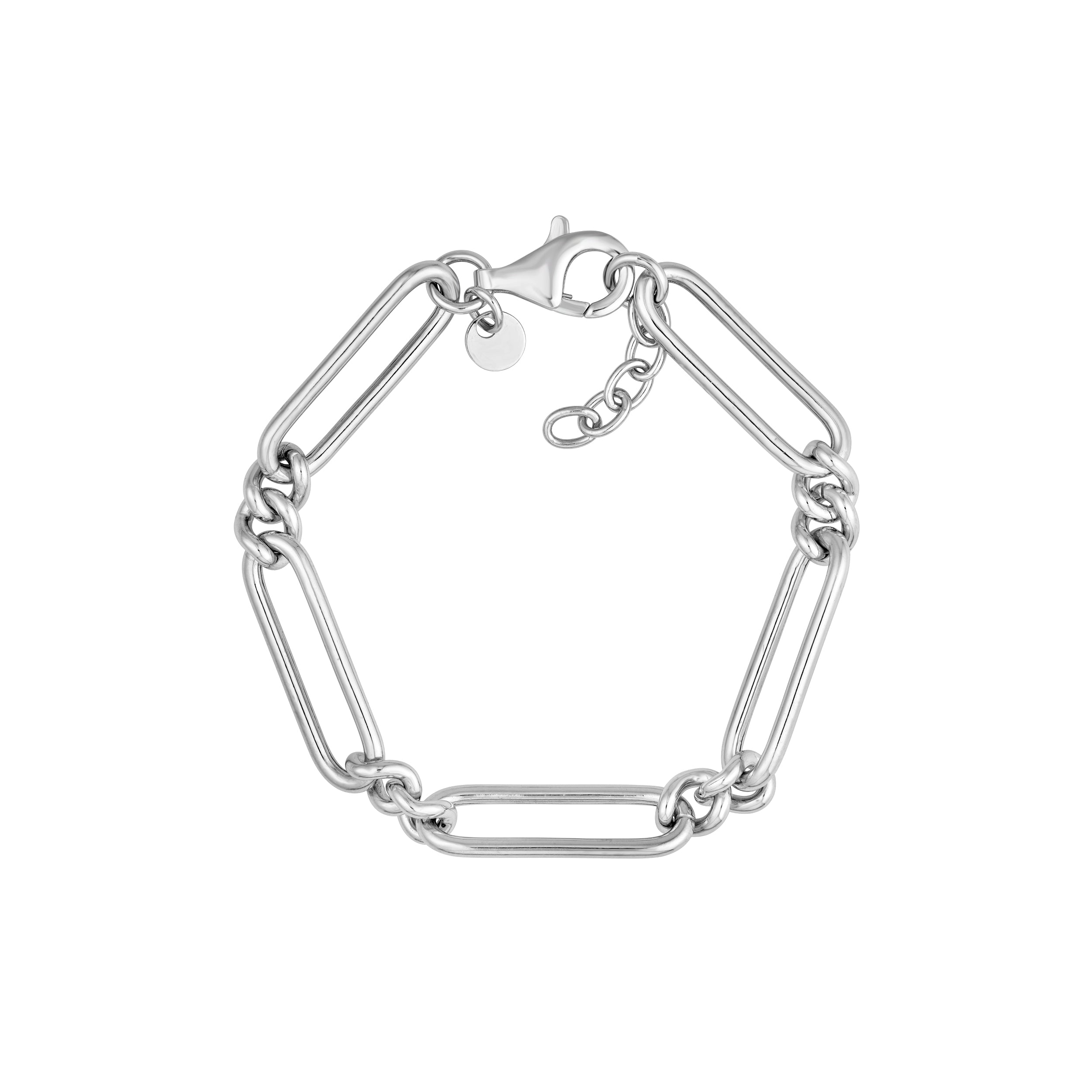 Long Paper Clip Link Bracelet