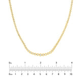 5-1/3tcw Diamond Bezel Graduated Tennis Necklace
