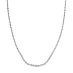 5-1/3tcw Diamond Bezel Graduated Tennis Necklace