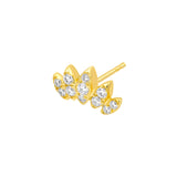 3/8tcw Diamond Flower Stud Earrings