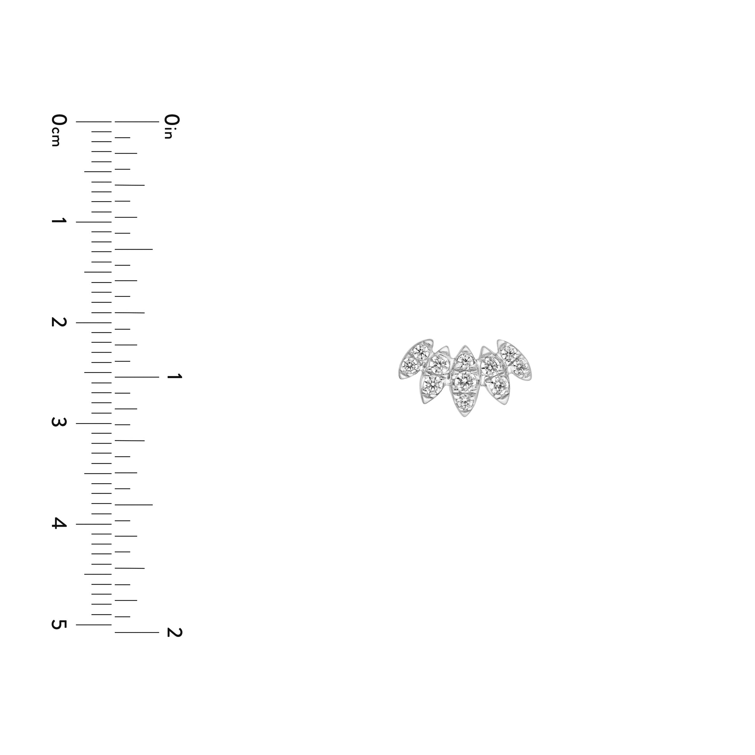 3/8tcw Diamond Flower Stud Earrings