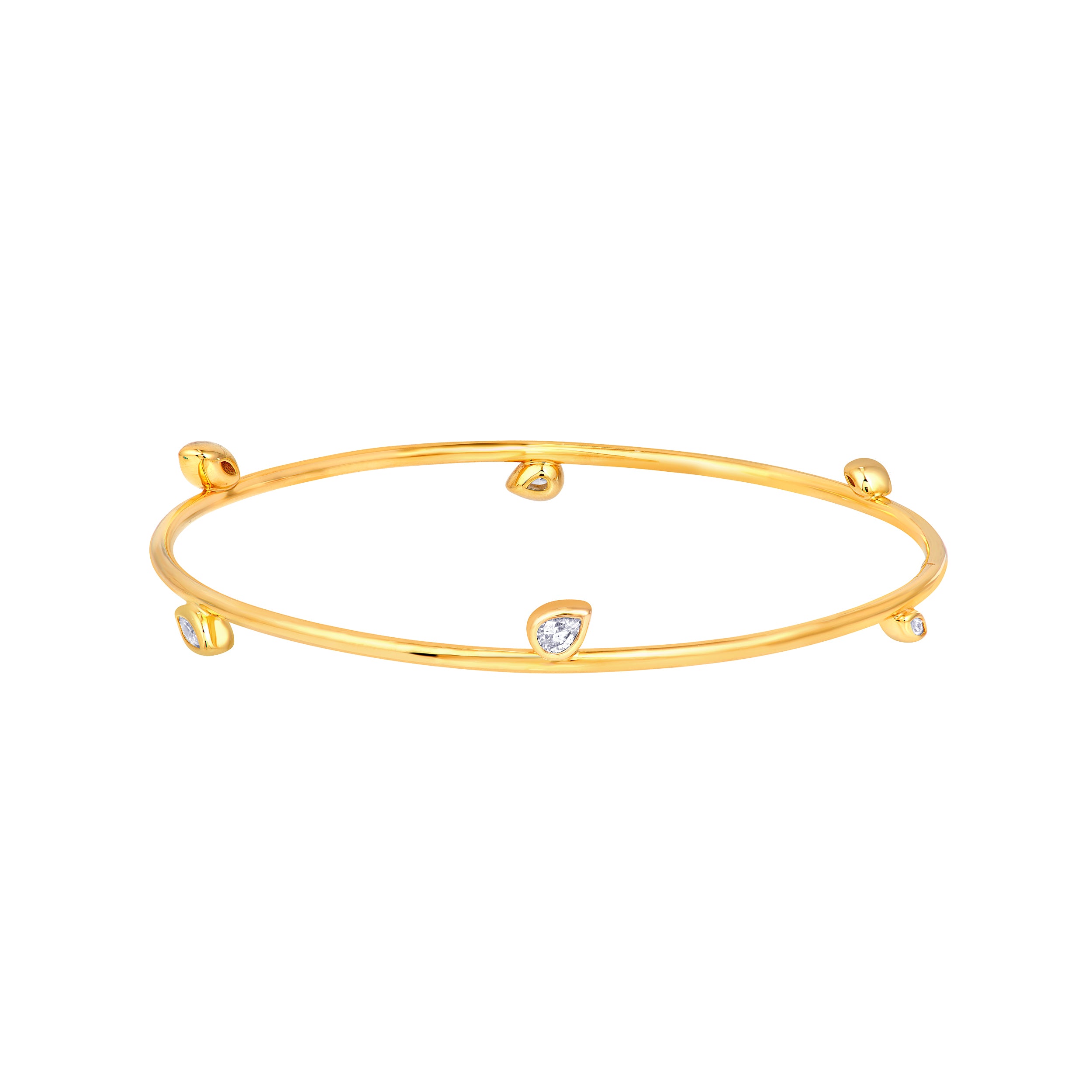 Melodie Bangle (Slanted Pear & Marquise)