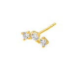 1/2tcw Diamond Trio Stud Earrings