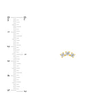 1/2tcw Diamond Trio Stud Earrings