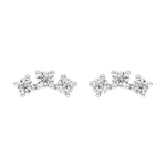 1/2tcw Diamond Trio Stud Earrings