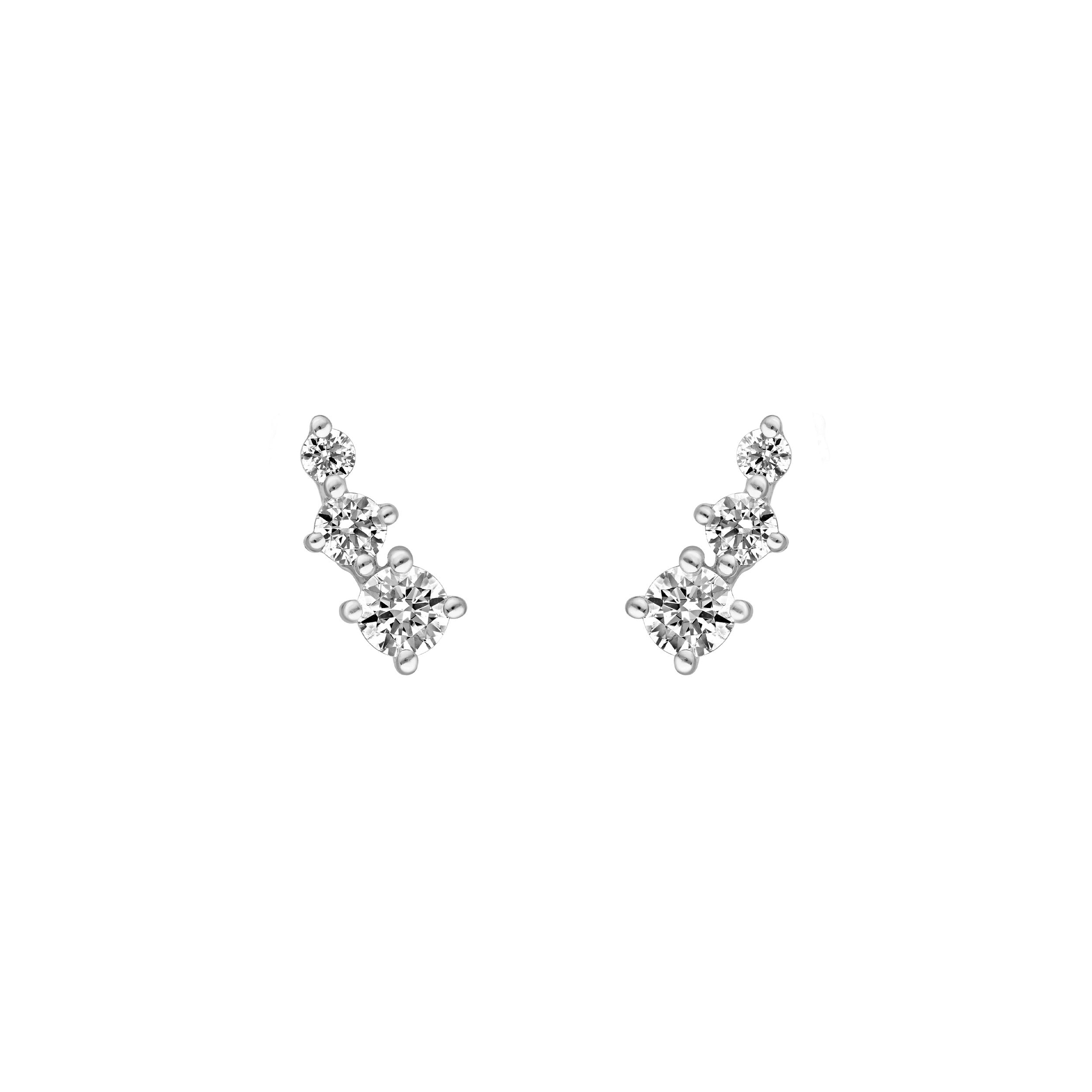 3/8tcw Diamond Graduated Earrings