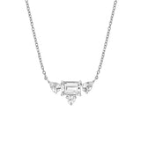Three Stone Diamond Necklace