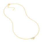 Three Stone Diamond Necklace