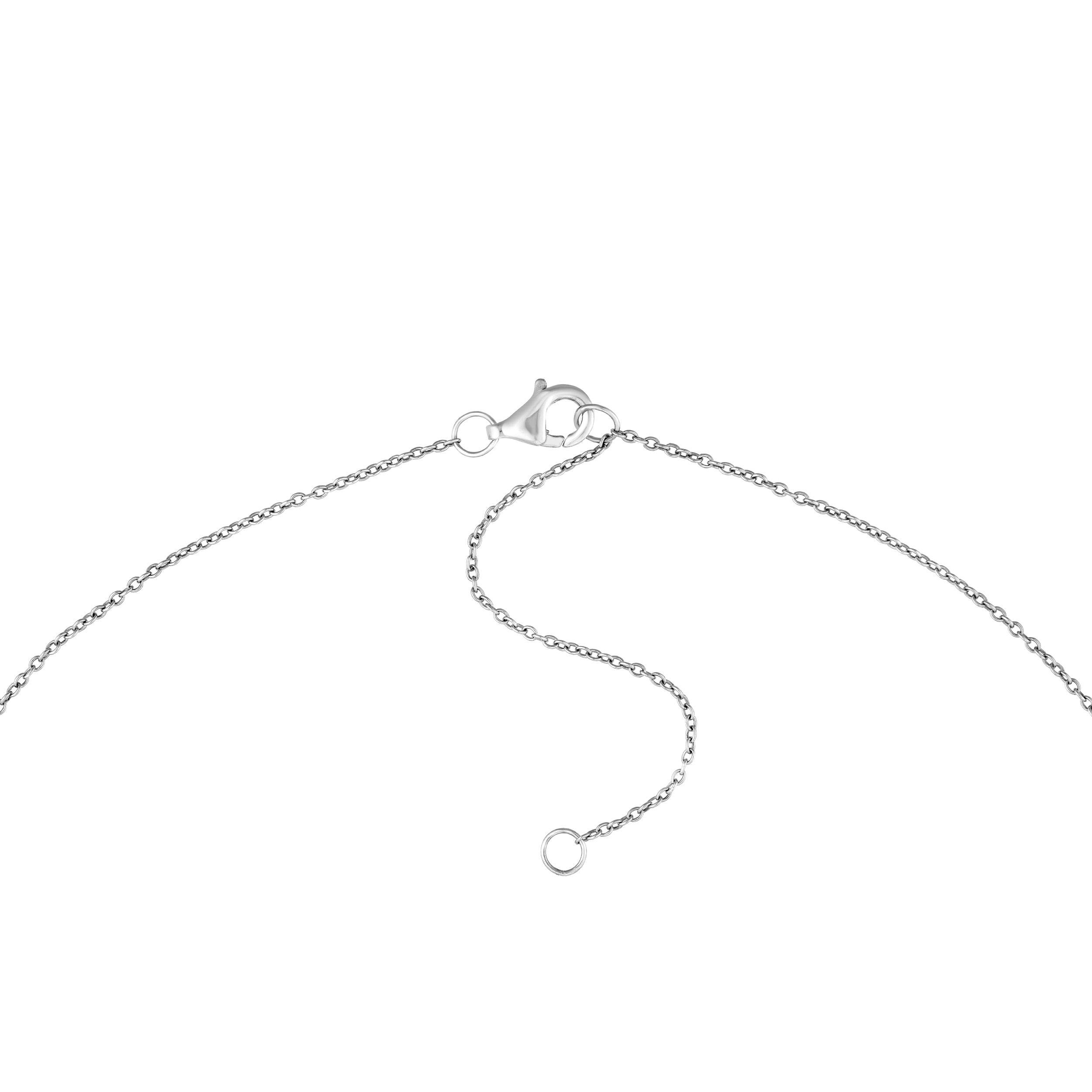 1tcw Multi Stone Bezel Diamond Station Necklace
