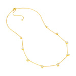1tcw Multi Stone Bezel Diamond Station Necklace