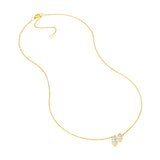 1-1/6tcw Toi et Moi Marquise Diamond Necklace