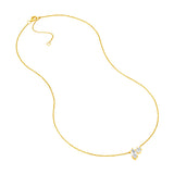 2tcw Marquise & Round Diamond Station Necklace
