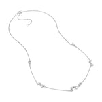 1-3/8tcw Multi Stone Diamond Cluster Necklace