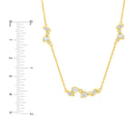 1-3/8tcw Multi Stone Diamond Cluster Necklace