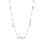 1-3/8tcw Multi Stone Diamond Cluster Necklace