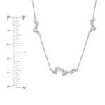 1-3/8tcw Multi Stone Diamond Cluster Necklace