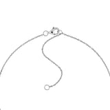 2tcw Pear & Round Diamond Station Necklace