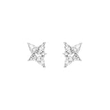 1-1/2tcw Pear Marquise & Round Diamond Stud Earrings