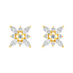 7/8tcw Marquise Diamond Flower Earrings