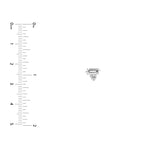 7/8tcw Square Baguette & Round Diamond Stud Earrings