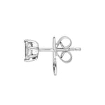 5/8tcw Square Baguette Princess & Round Diamond Studs
