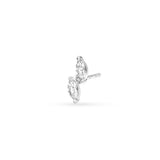 5/8tcw Marquise & Round Staggered Diamond Earrings