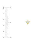 7/8tcw Multi-Cut Diamond Stud Earrings