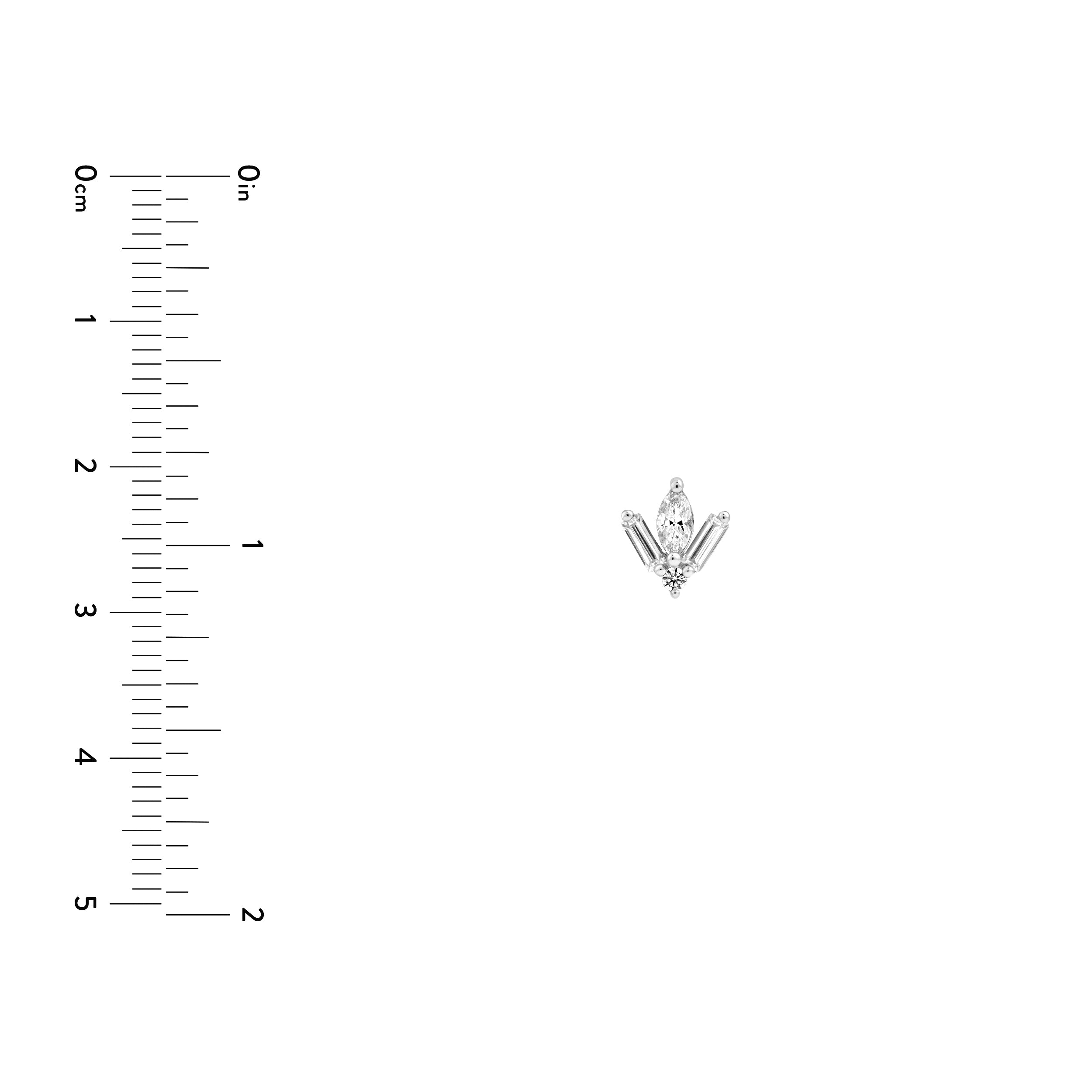 7/8tcw Multi-Cut Diamond Stud Earrings